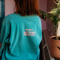 Seafoam SASSY Crewneck block letters
