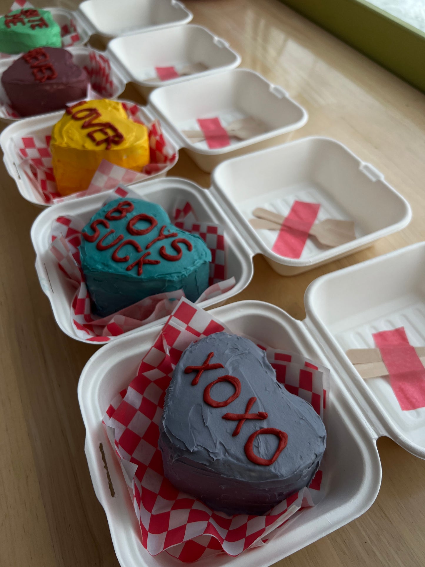 Candy Heart Cakes